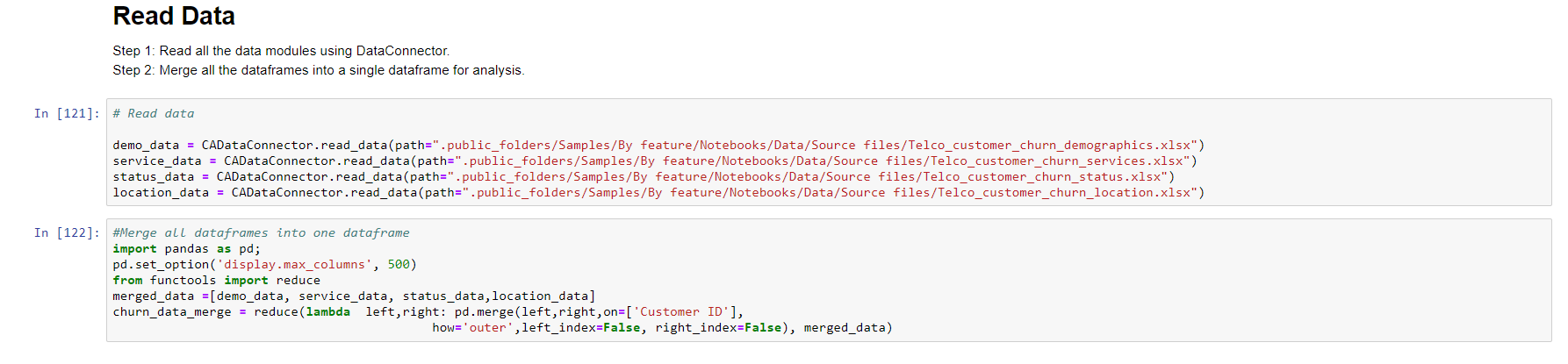 Integration between Cognos Analytics and Jupyter Notebook in practice