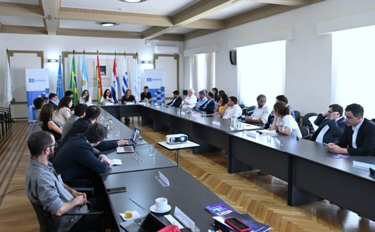 Meeting at the Mercosur Building for the establishment of the Business Council for Artificial Intelligence Ethics in Uruguay, with participation from UNESCO and Quanam.
